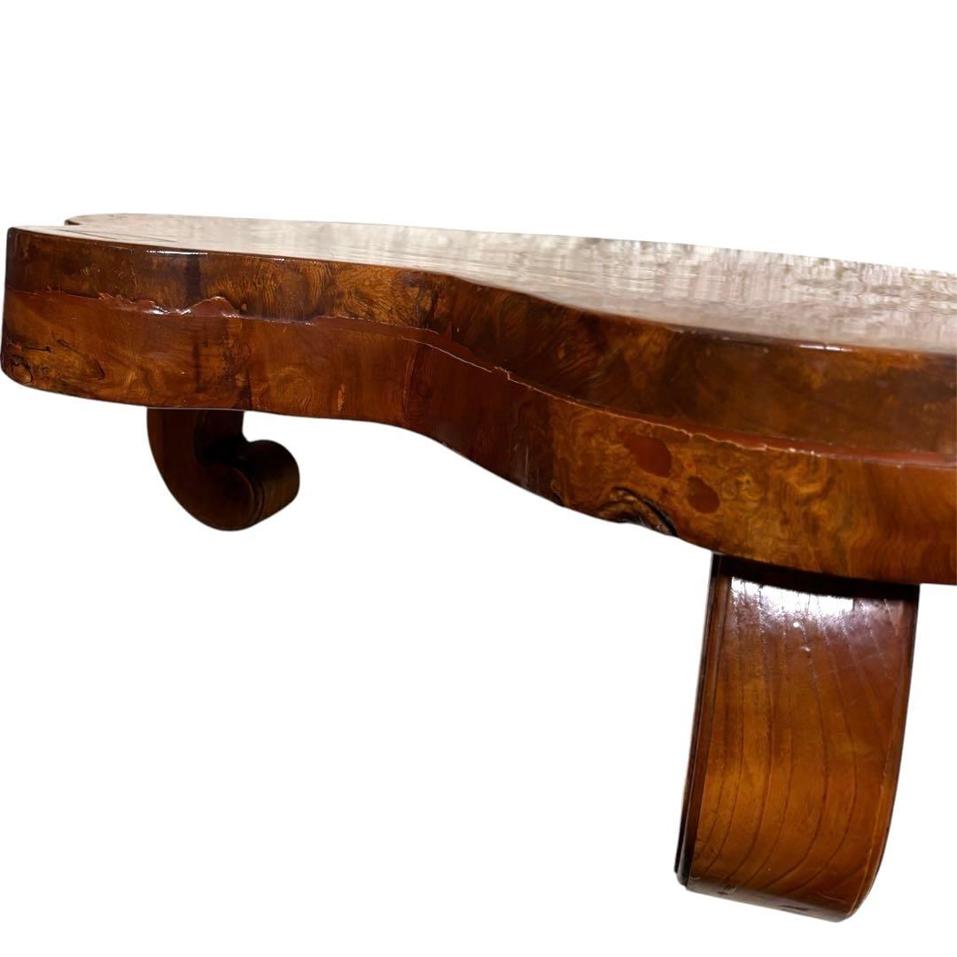 【アンティーク】天然木 銘木 座卓 ローテーブル 古民家