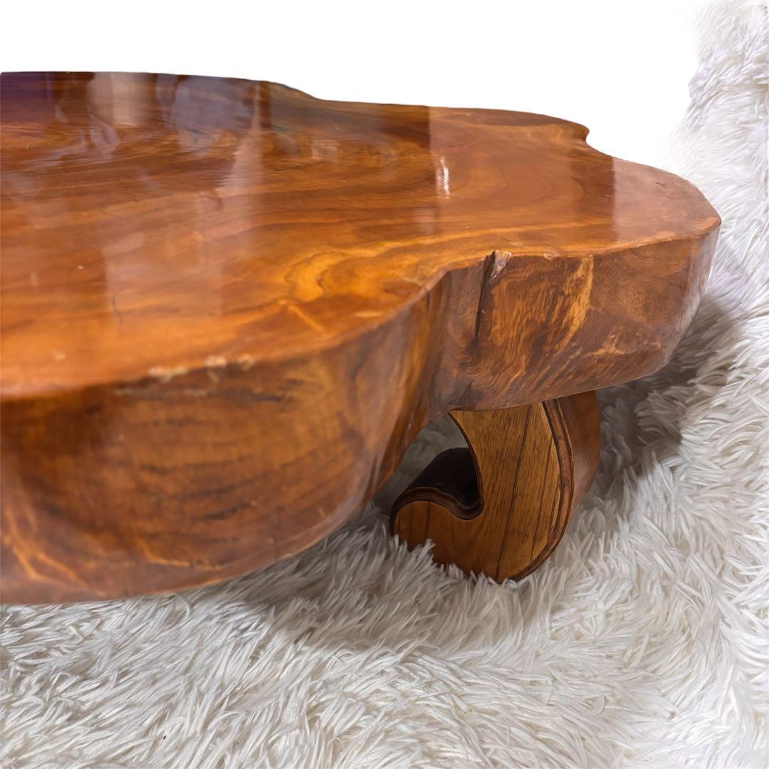 【アンティーク】天然木 銘木 座卓 ローテーブル 古民家