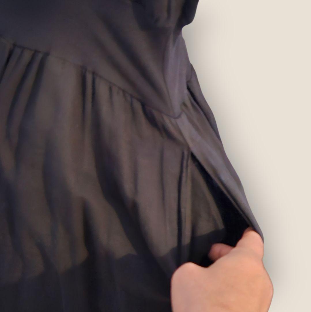 KristenseN Du Nordクリステンセン切替バルーンワンピースM〜L