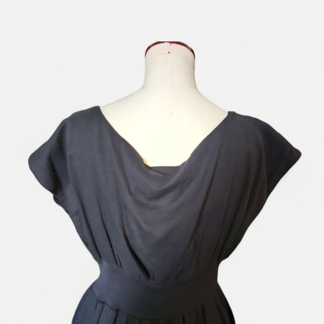 KristenseN Du Nordクリステンセン切替バルーンワンピースM〜L