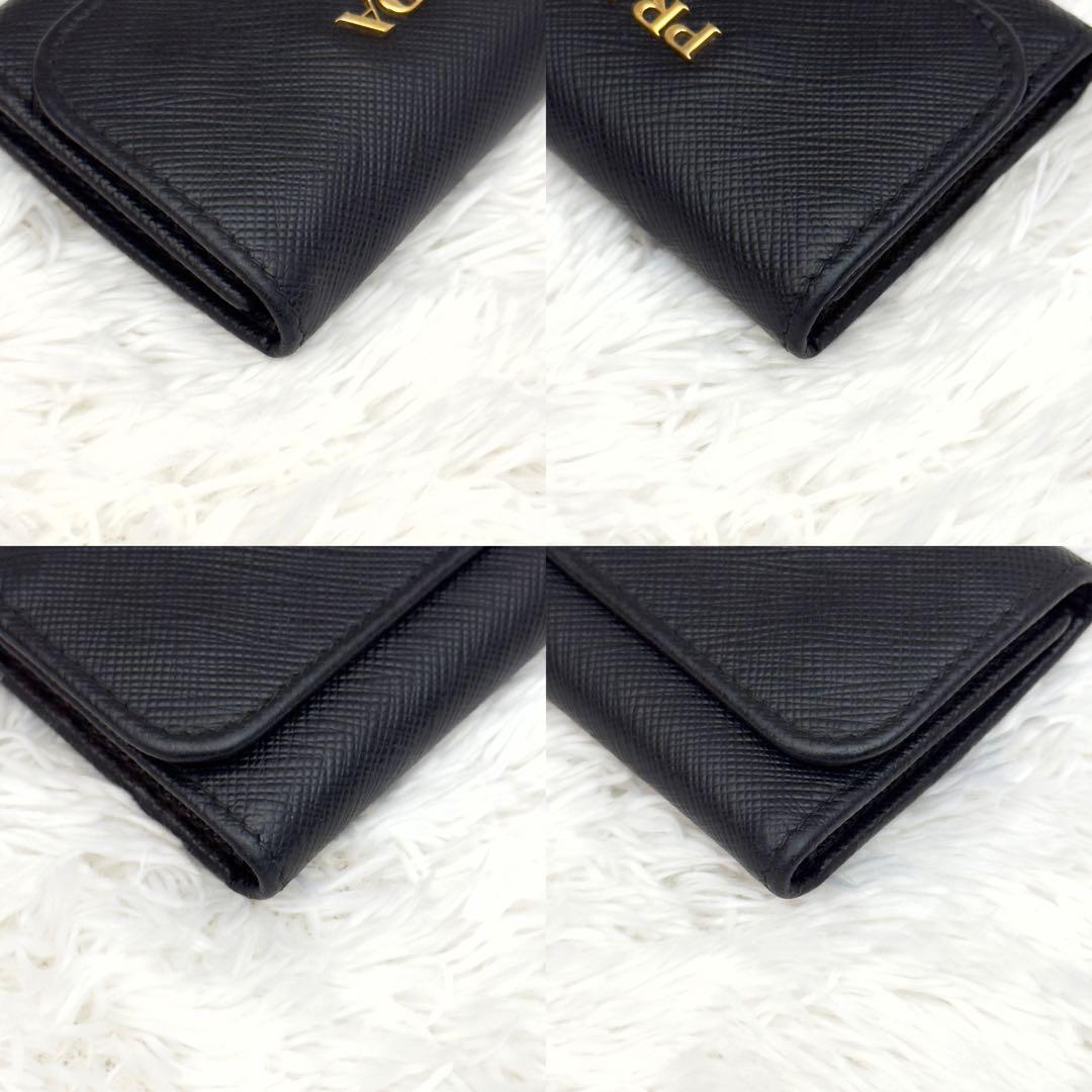 美品⭐️PRADA プラダ サフィアーノレザー キーケース 6連 ゴールド金具