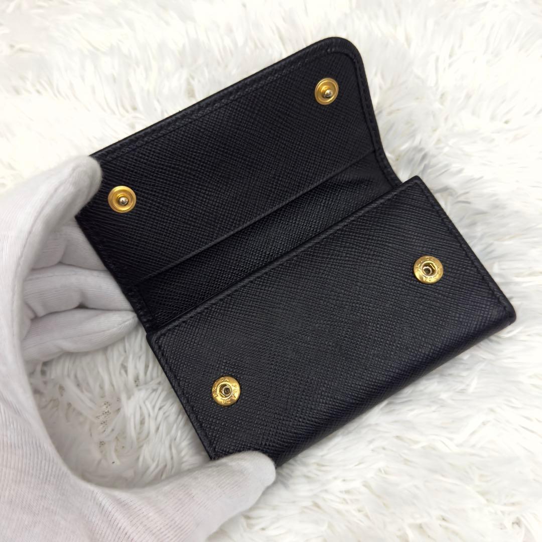 美品⭐️PRADA プラダ サフィアーノレザー キーケース 6連 ゴールド金具