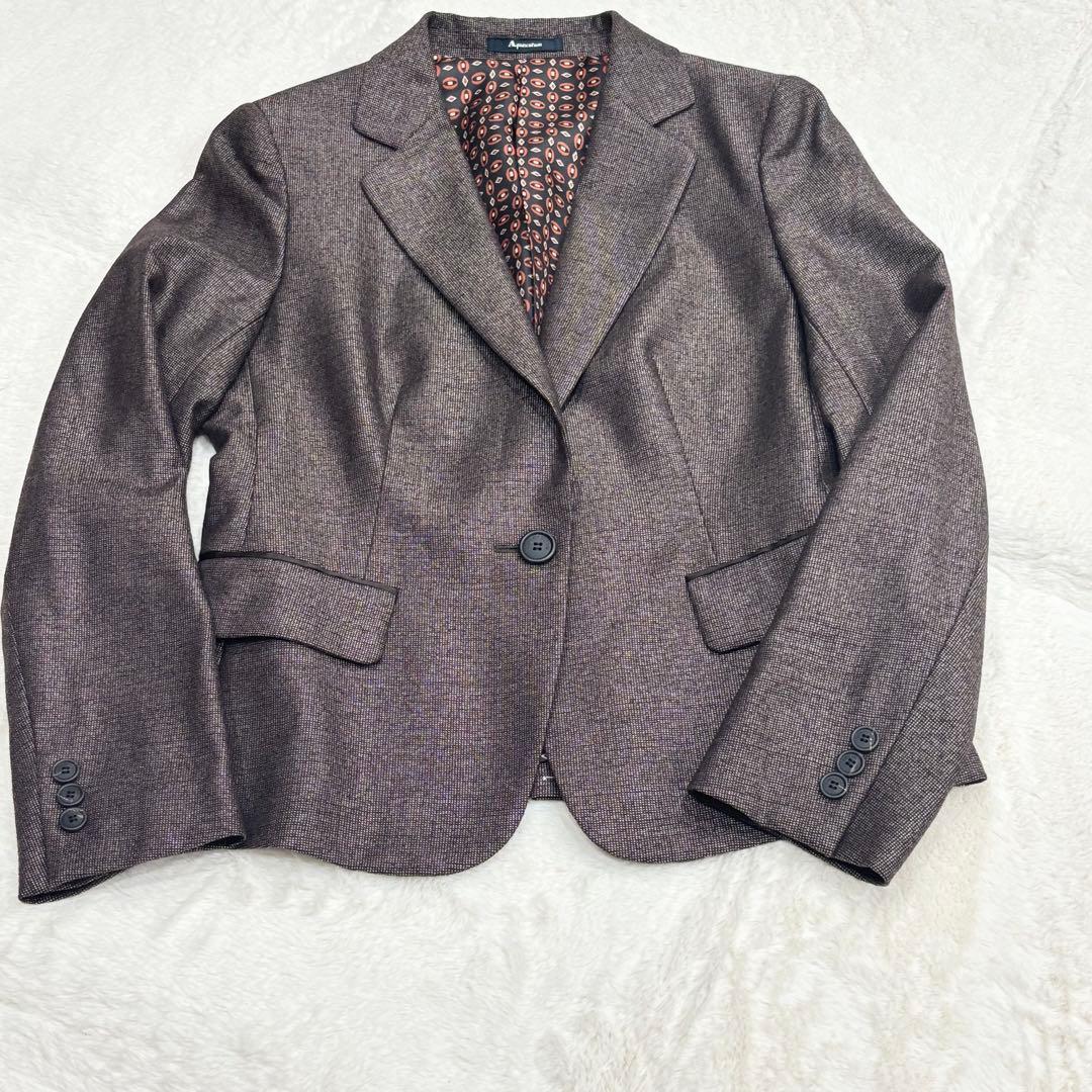 新品　未使用　アクアスキュータム　ロロピアーナ　パンツスーツ　絹