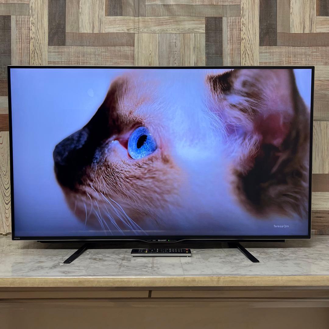 即日受渡❣️全国送料込シャープ50型4K液晶テレビ3チューナーユーチューブ視聴可