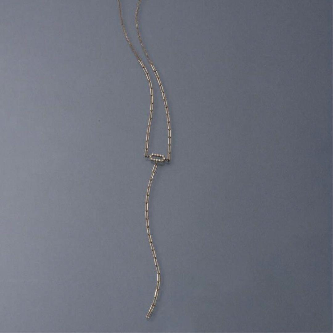 【lilas】未使用 10kyg+dia ネックレス リラ