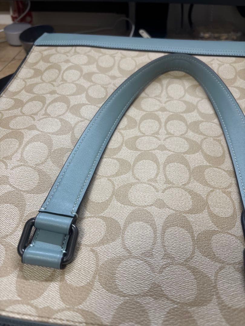 新品 COACH グラハム ストラクチャード トートカラーブロック シグネチャー