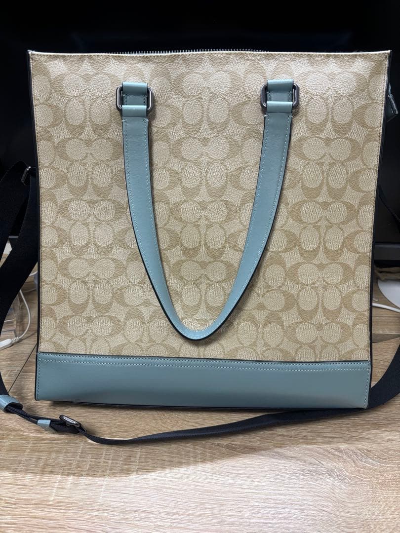 新品 COACH グラハム ストラクチャード トートカラーブロック シグネチャー