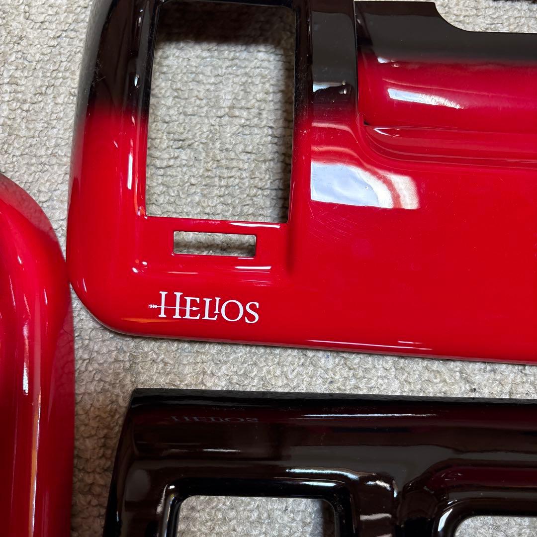 ハイエース　200系 DX ヘリオス 内装トリムパーツ 赤黒セット