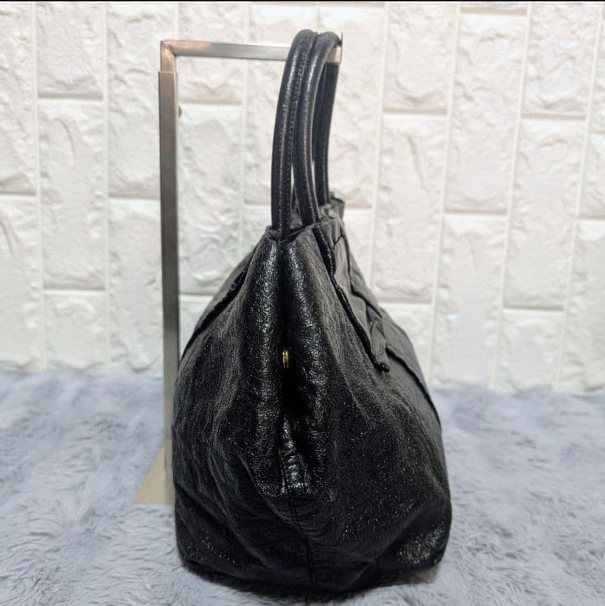 PRADA プラダ トートバッグ リボン 金具 ブラック