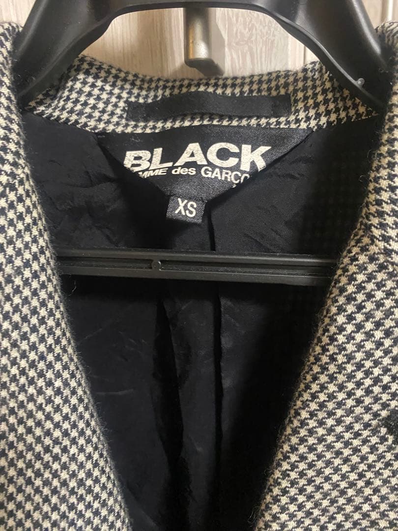 激安　ブラックコムデギャルソン　ジャケット　千鳥格子