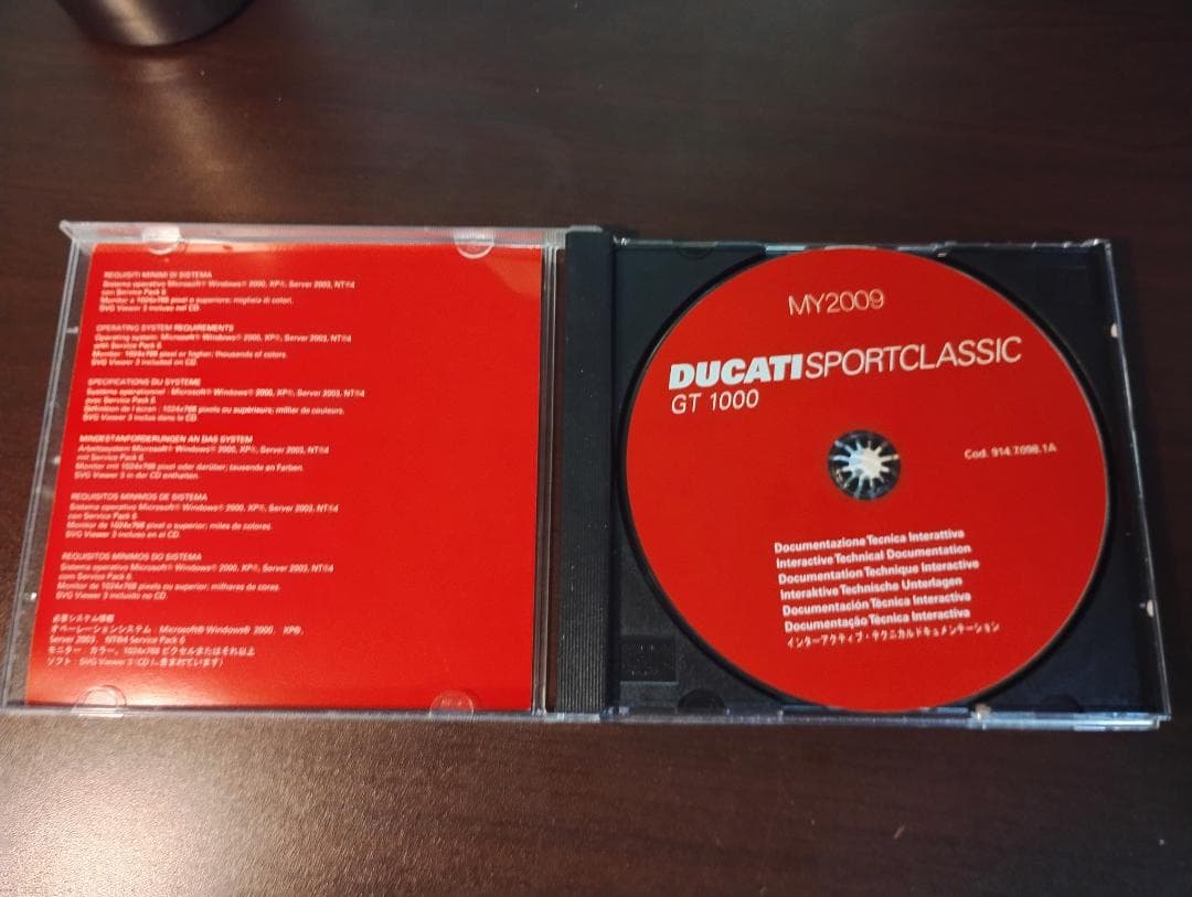DUCATI SPORTCLASSIC GT 1000 マニュアル ㉗