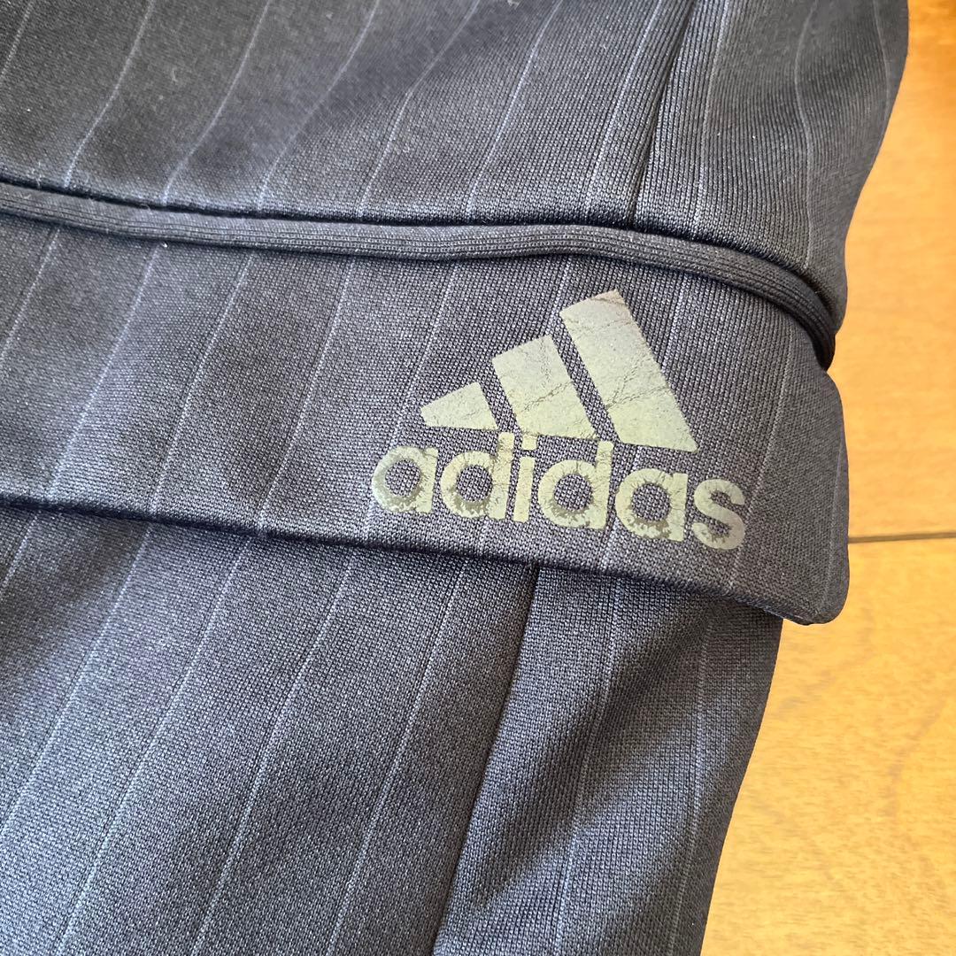 PSFA adidas ネイビー ストライプスーツ Mサイズ