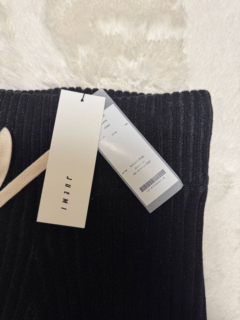 パンツ JUEMI Contrast Knit Shorts BLACK