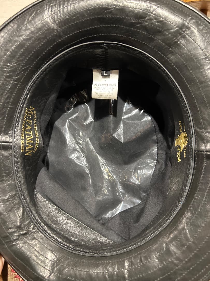 Mr.FATMAN x WOLFMAN BARBER ハット レザー