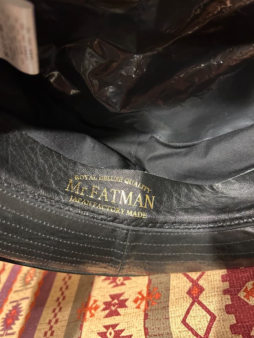 Mr.FATMAN x WOLFMAN BARBER ハット レザー