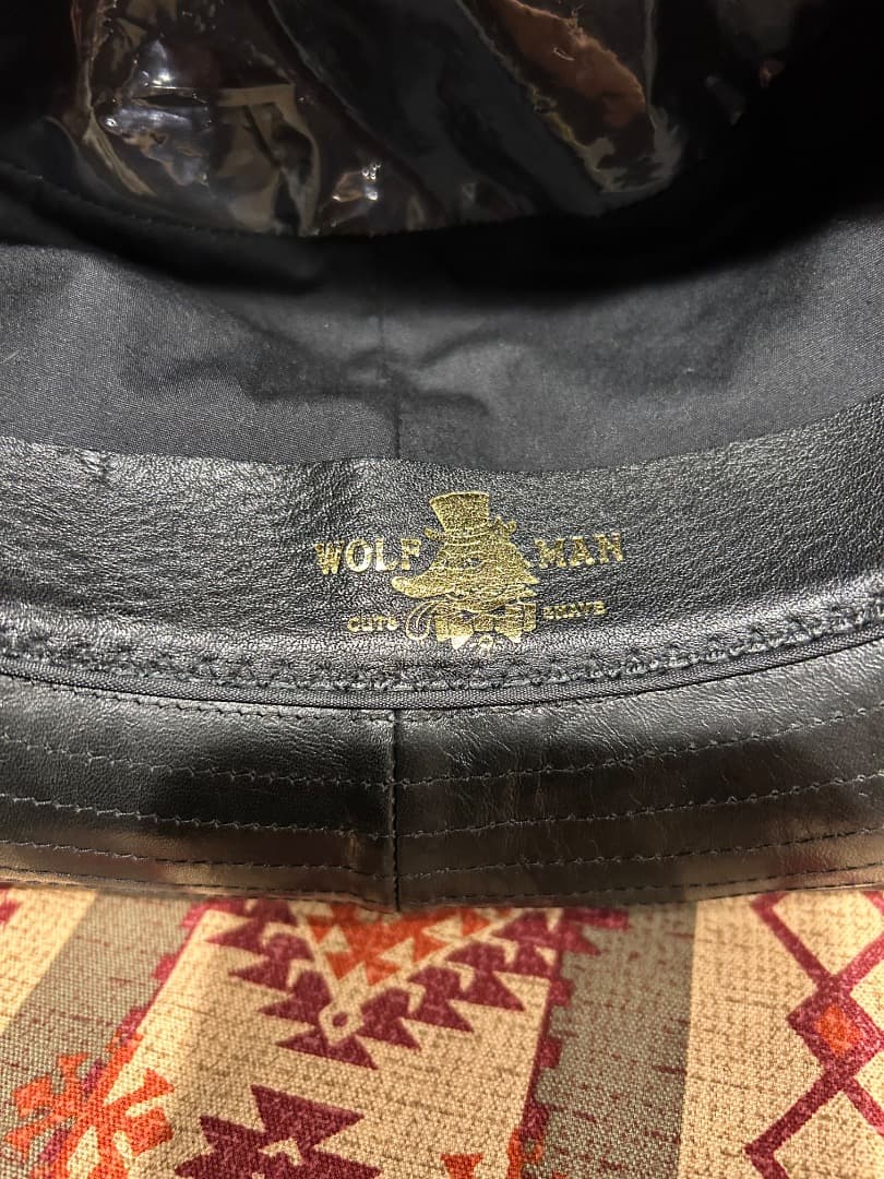 Mr.FATMAN x WOLFMAN BARBER ハット レザー