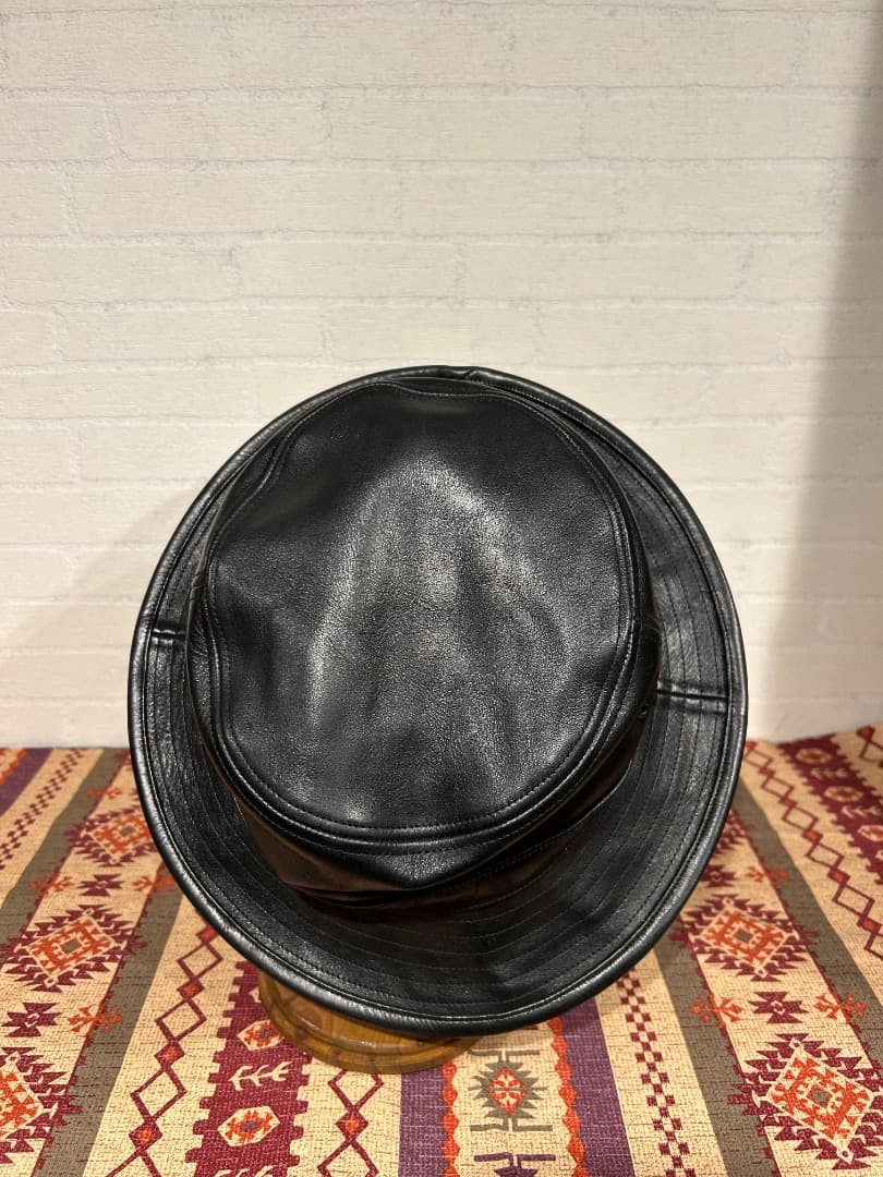 Mr.FATMAN x WOLFMAN BARBER ハット レザー