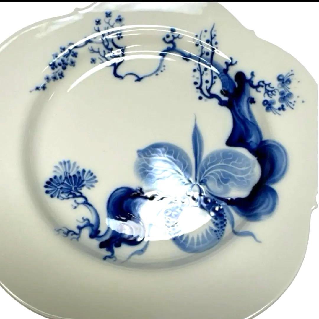 未使用　【Meissen】マイセンブルーオーキッド プレート21cm 廃盤品