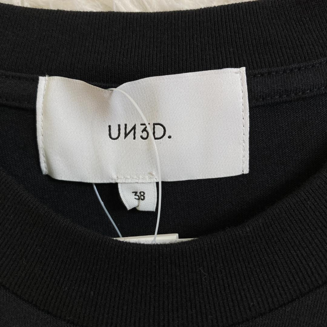 タグ付新品　UN3D.　アンスリード　野生爆弾くっきーコラボ　Tシャツ　38　黒