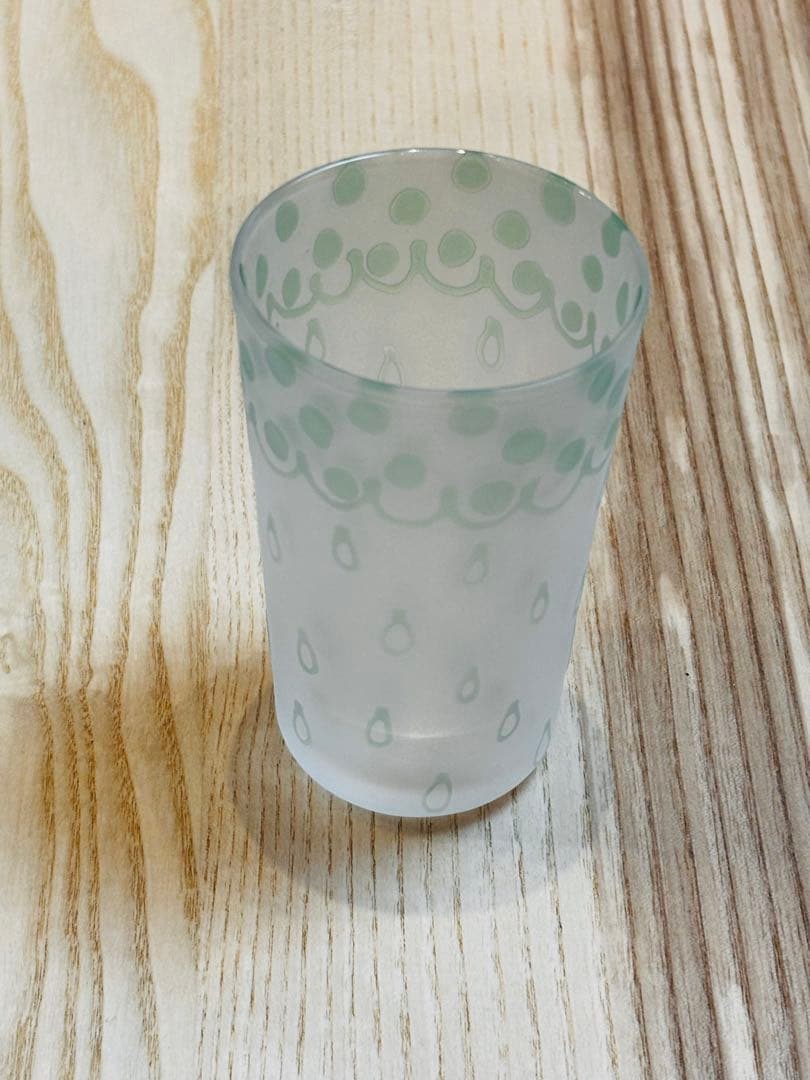 田子美紀さん　グラス　水色