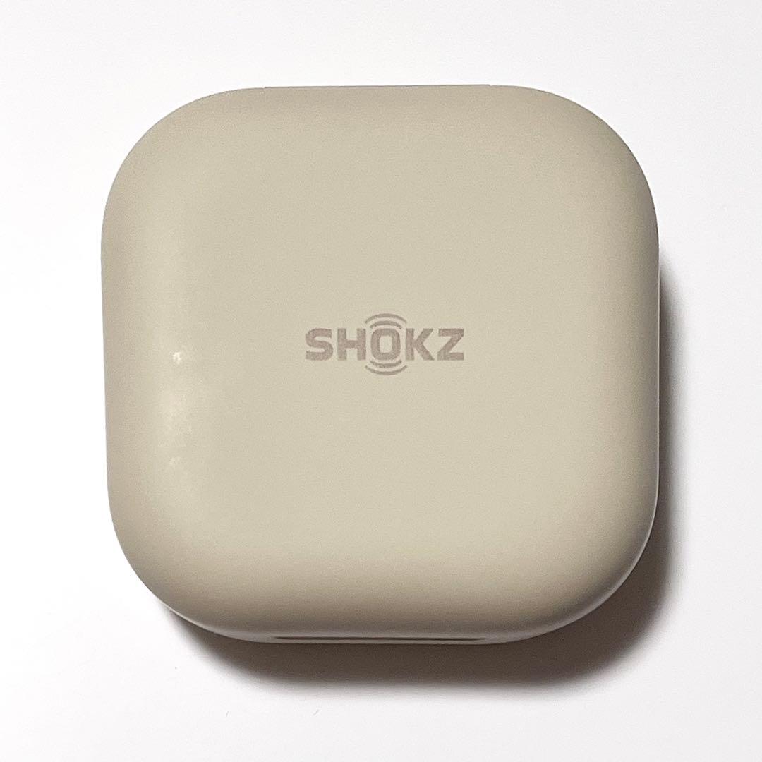SHOKZ OPENFIT ワイヤレスイヤホン ベージュ 充電ケース付き