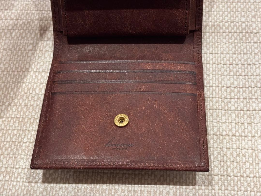 新品未使用　lemma レンマ　マリスコ　タバコ　二つ折り財布
