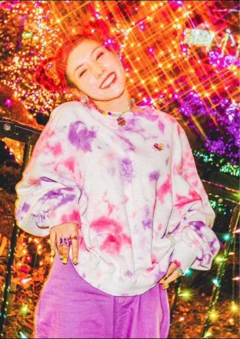 【RE.（アールイードット）】タイダイ ドルマンスリーブ スウェット