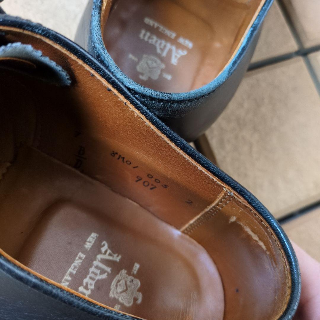 【お値下げしました】オールデン907 黒 7 約25cm 傷あり実用向け