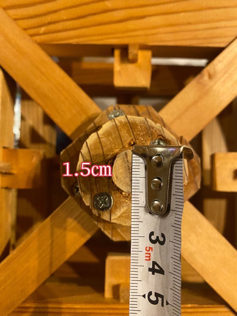 ⭐︎みやびを様⭐︎水車　木製　水車径46㎝　庭　置物　和風　庭園