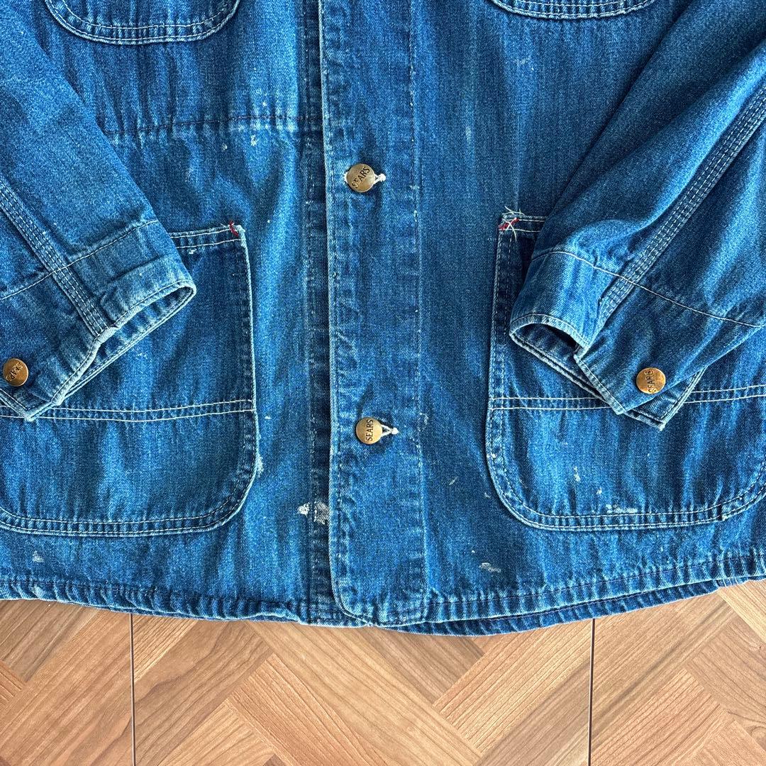 Sears シアーズ　デニム カバーオール 4ポケット