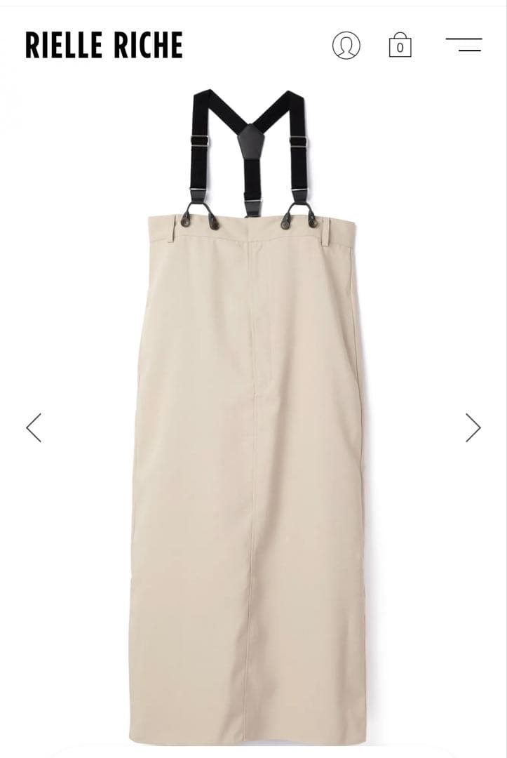 Rielle Riche ベージュ サロペット