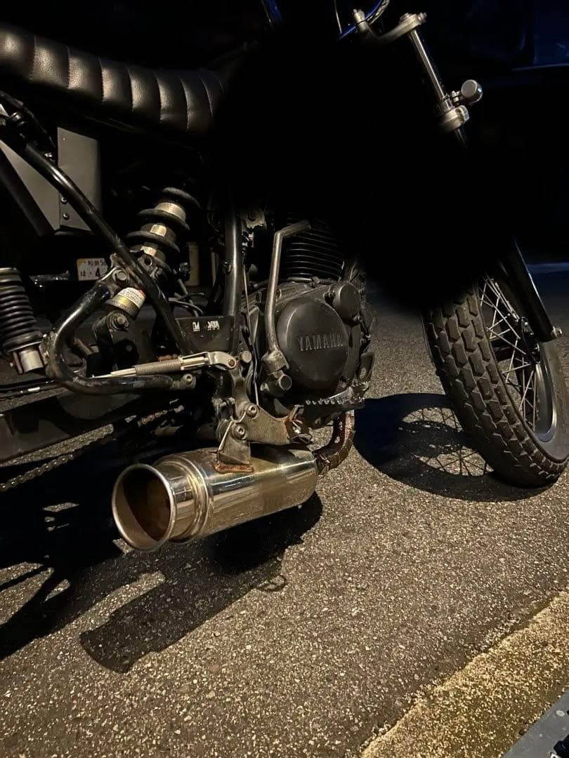 TW200 225 砲弾マフラー