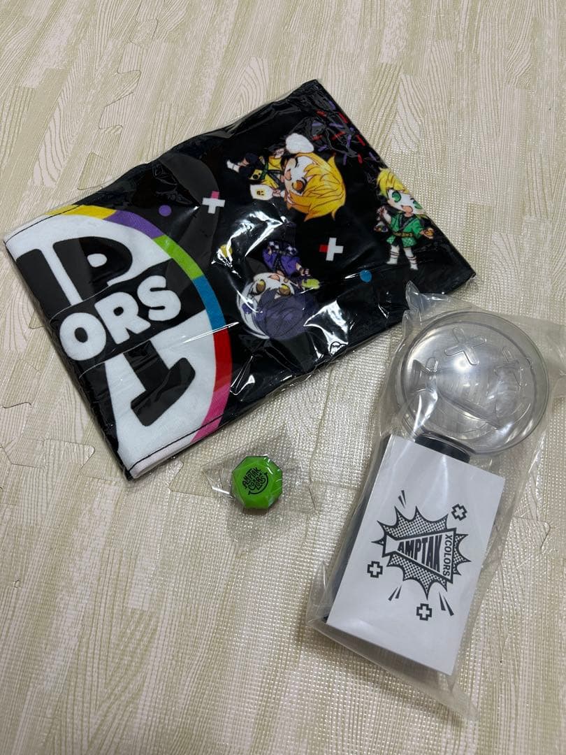 AMPTAKxCOLORS メガホンペンライト リングライト マフラータオル