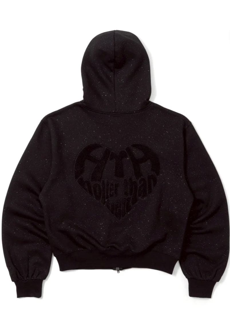 hth glitter heart logo zip hoodie sサイズ