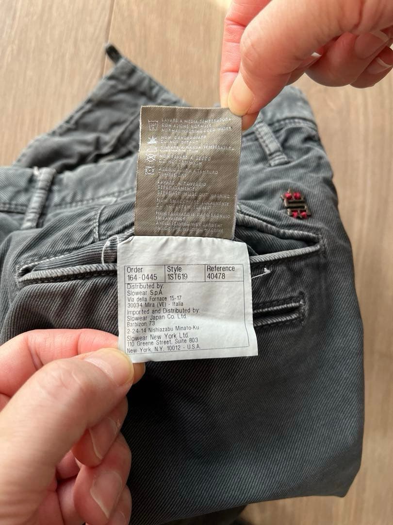 秋冬 INCOTEX SLACKS コットンパンツ 30 グレー