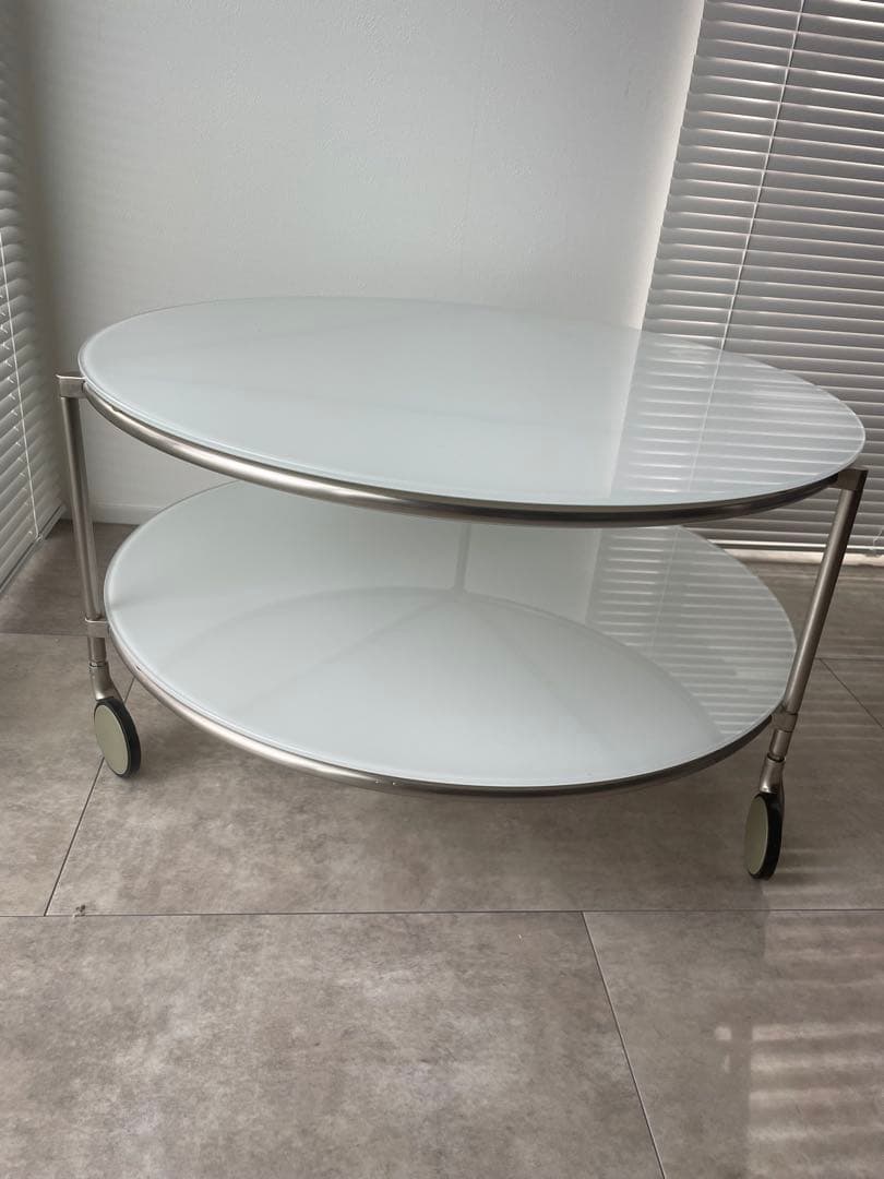 IKEA オールドイケア strind ガラステーブル　コーヒーテーブル