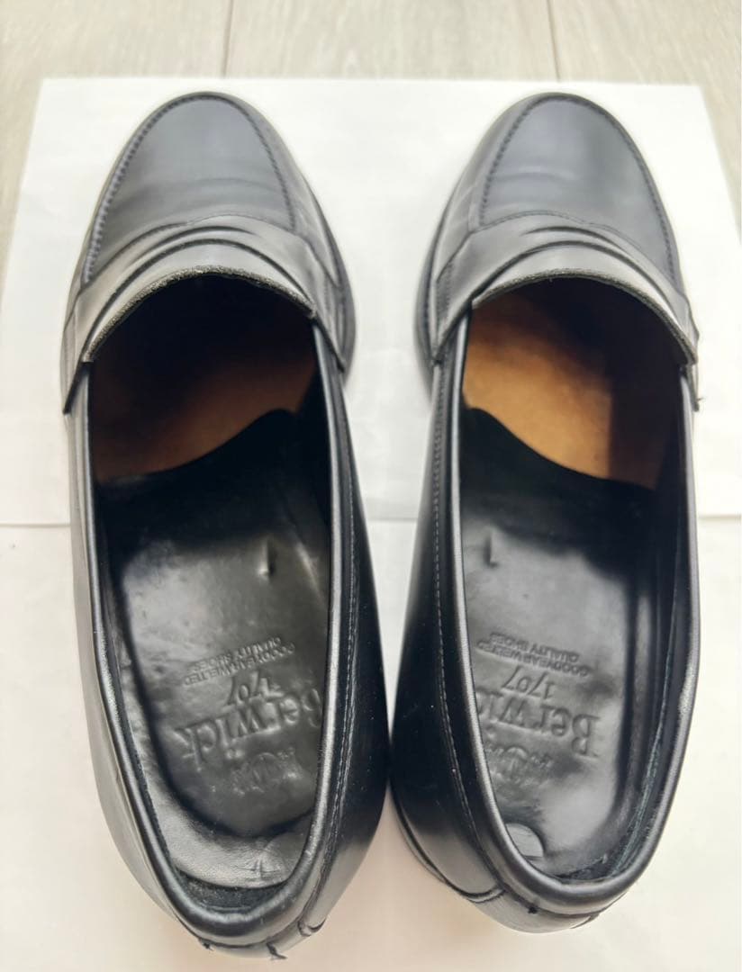【美品】Berwick1707 ローファー ブラック スペイン製