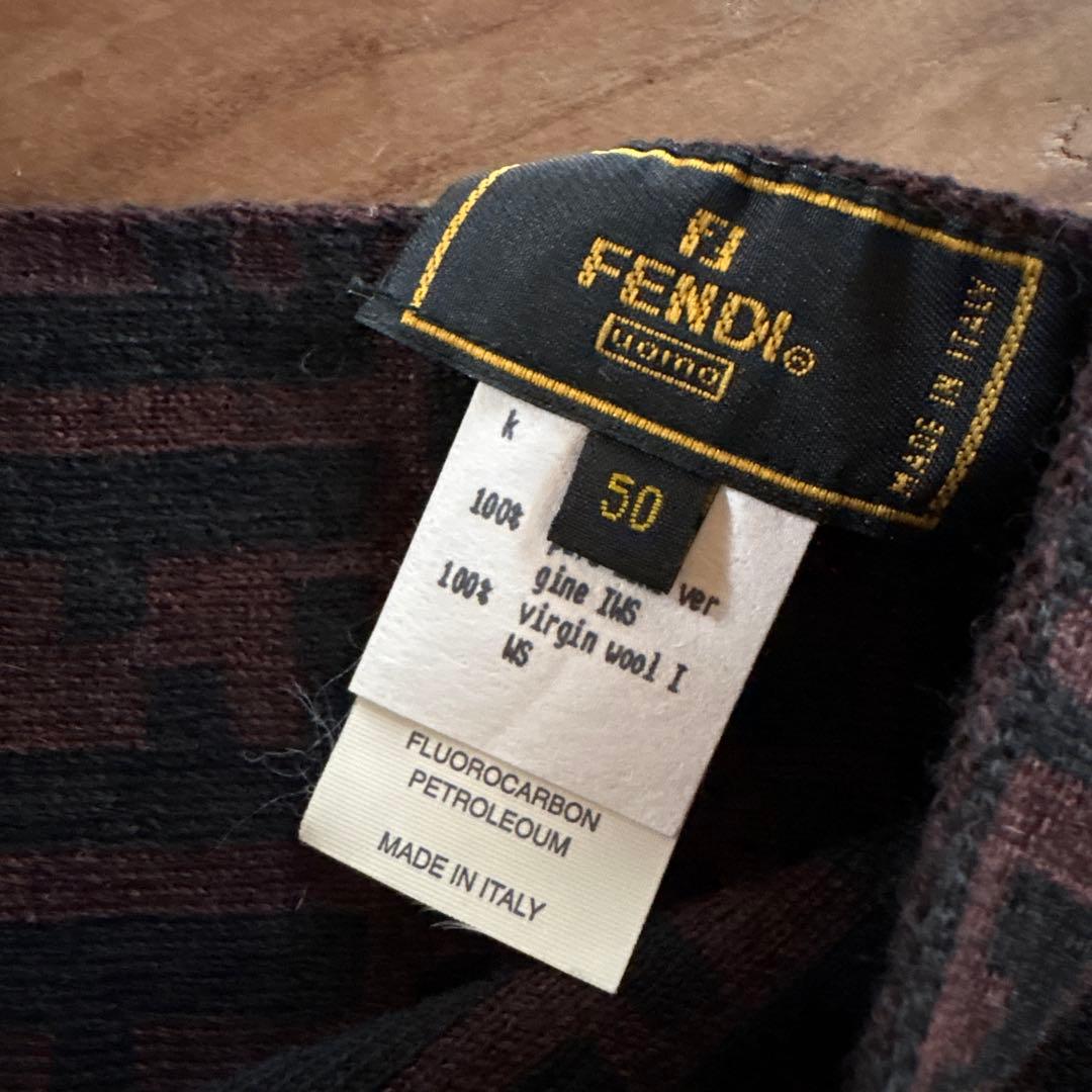 FENDI ウール100% ロゴマフラー サイズ50★お値下げ中★