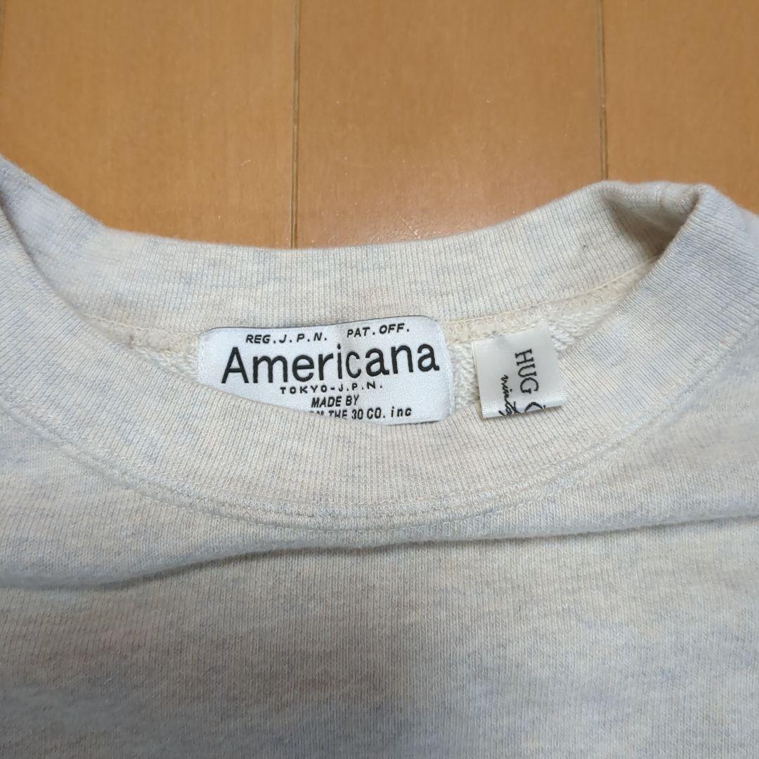 Americana✕HAG O WaRコラボ　ショート丈スウェット