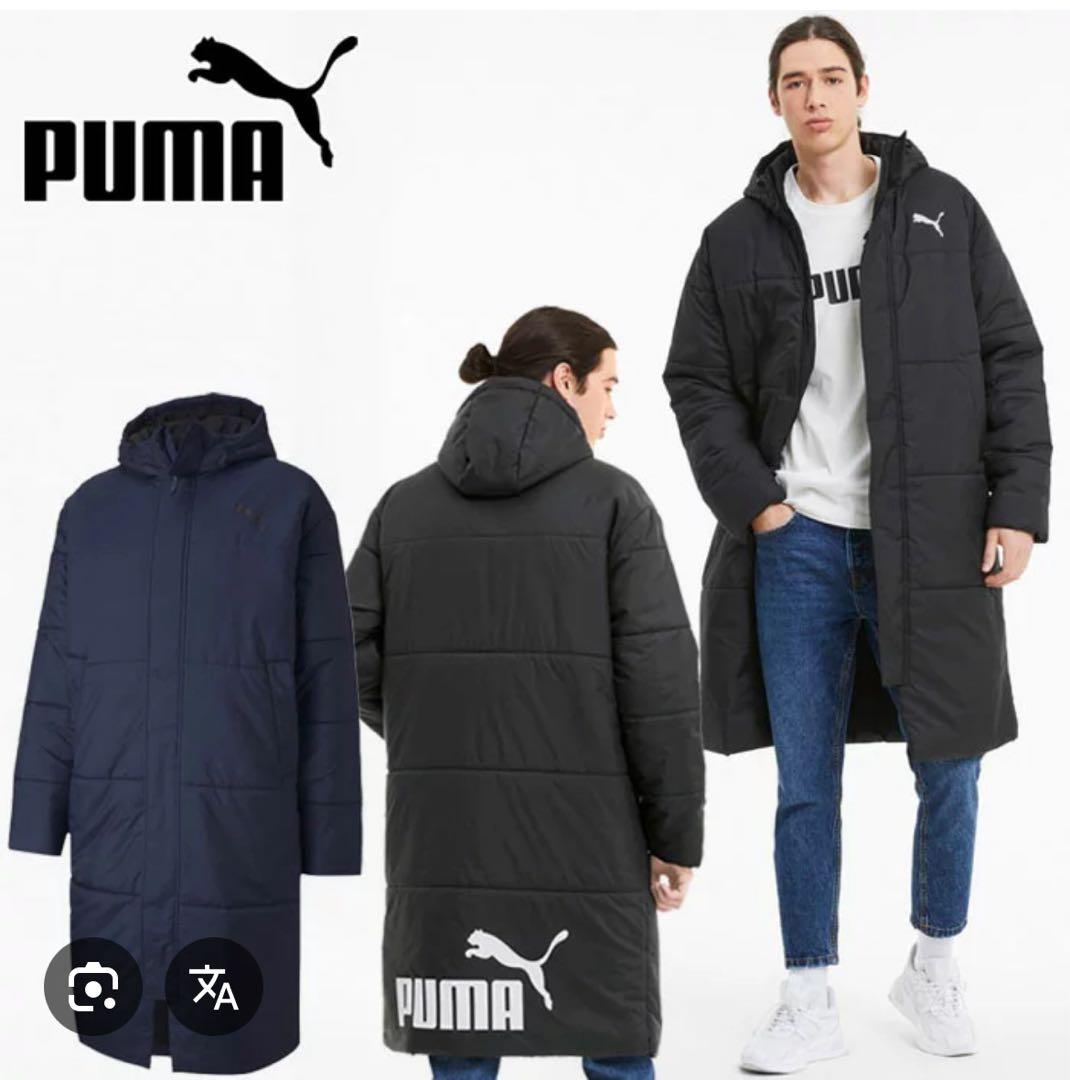 ☆PUMAプーマ☆ESS+ロングコートパデッドコートベンチコート メンズXL