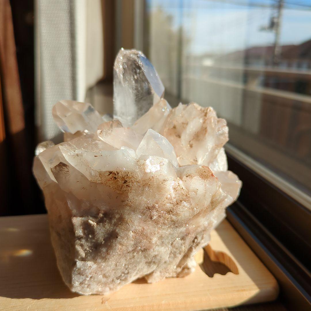 マニカラン水晶　原石　クラスター　稀少　パワーストーン