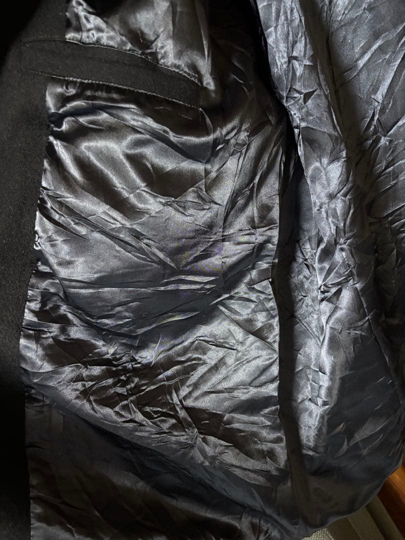 Schott N.Y.C. Pコート (黒/ウール) - サイズ5X