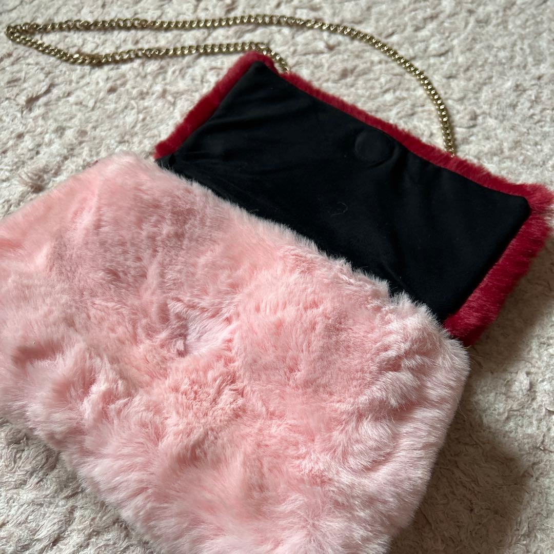 HEIHEI バッグ　ファーバッグ　清水 ショルダーバッグ