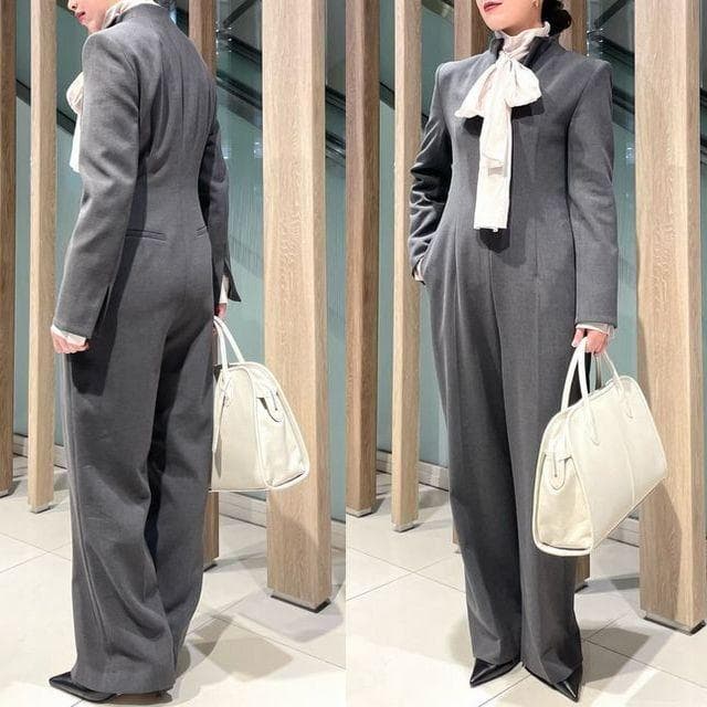 【2024／55000円】 Whim Gazette ダブルクロスジャンプスーツ