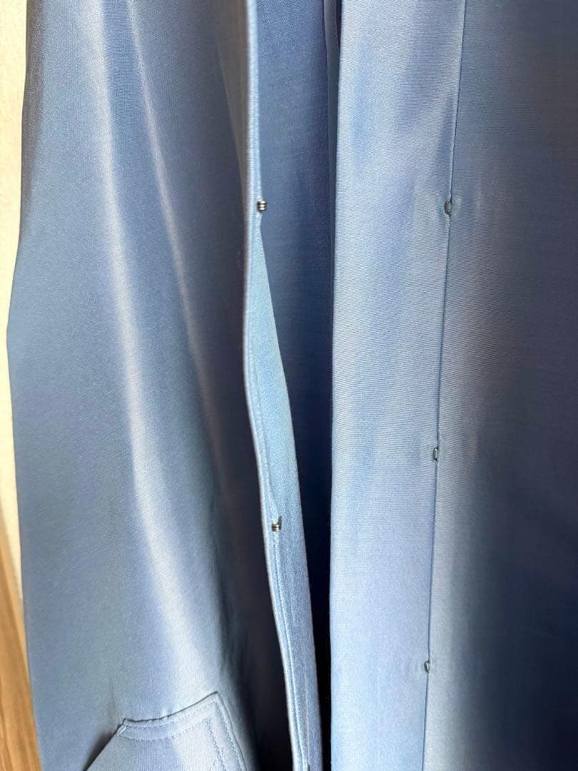 CYCLAS 19万コットンシルクグログランノーカラーコート