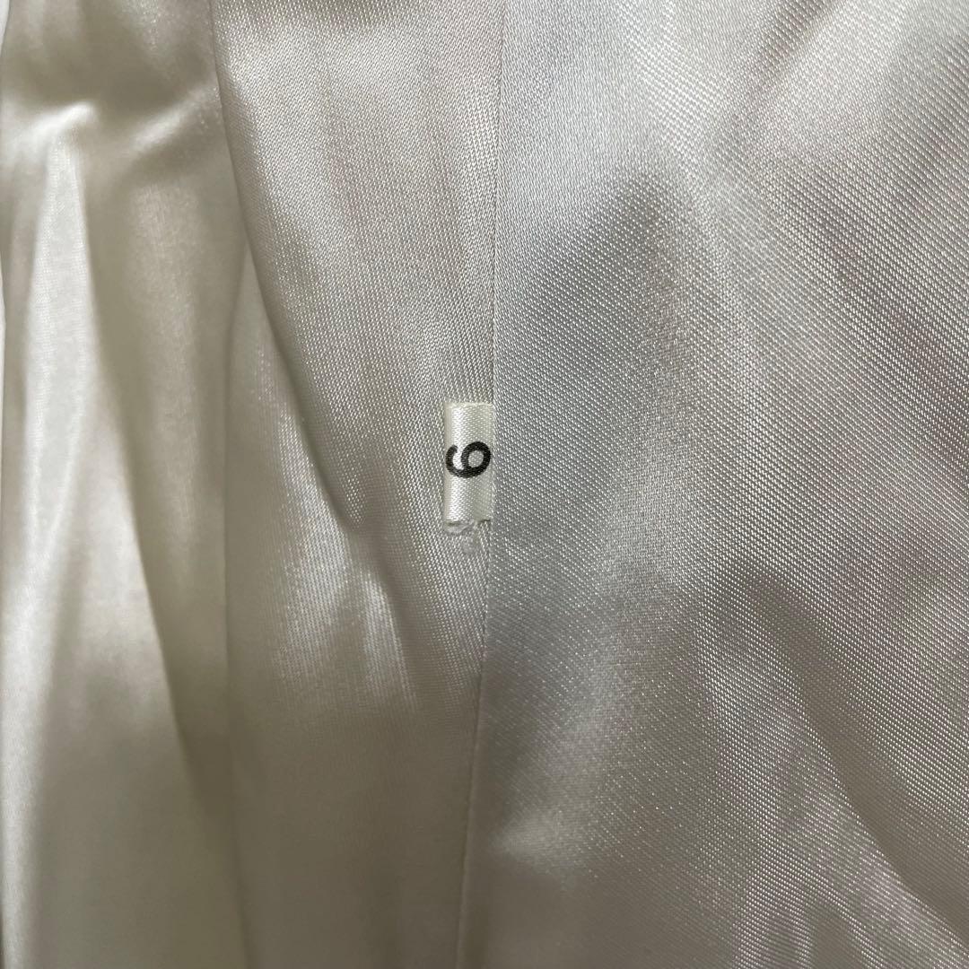 【美品】 リアルファージャケット アウター ミンク ホワイト系 毛皮 9号