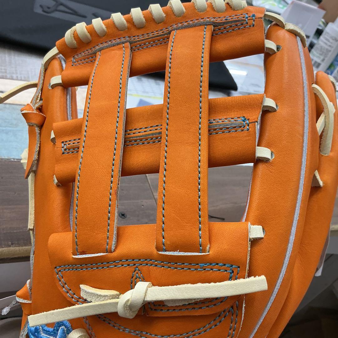 DXM オレンジ レザー硬式外野手グローブ