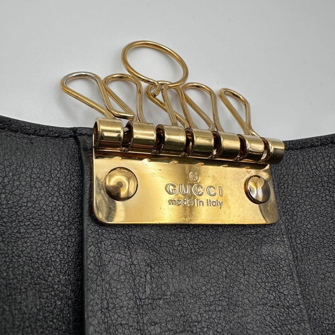 GUCCI グッチ キーケース 6連 インターロッキングGG ゴールド