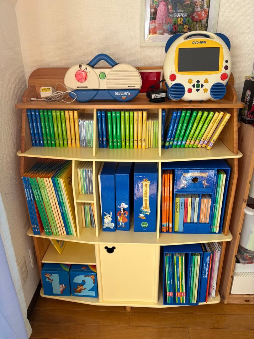 DWE 教材まとめ売り 2019年1月購入 棚付き 2歳頃からオススメ