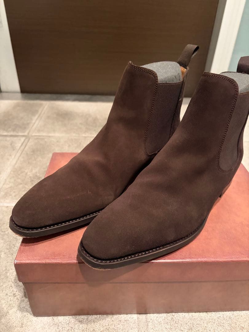 週末限定値下げBerwick1707 スエード サイドゴアブーツ